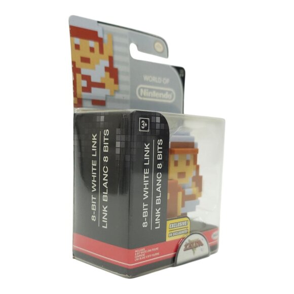World Of Nintendo 8 Bit White Link Zelda 2.5" Action Figure Jakks Pacific NEW - Picture 4 of 10